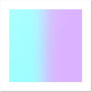 Aqua Lavender Gradient 2 Posters and Art